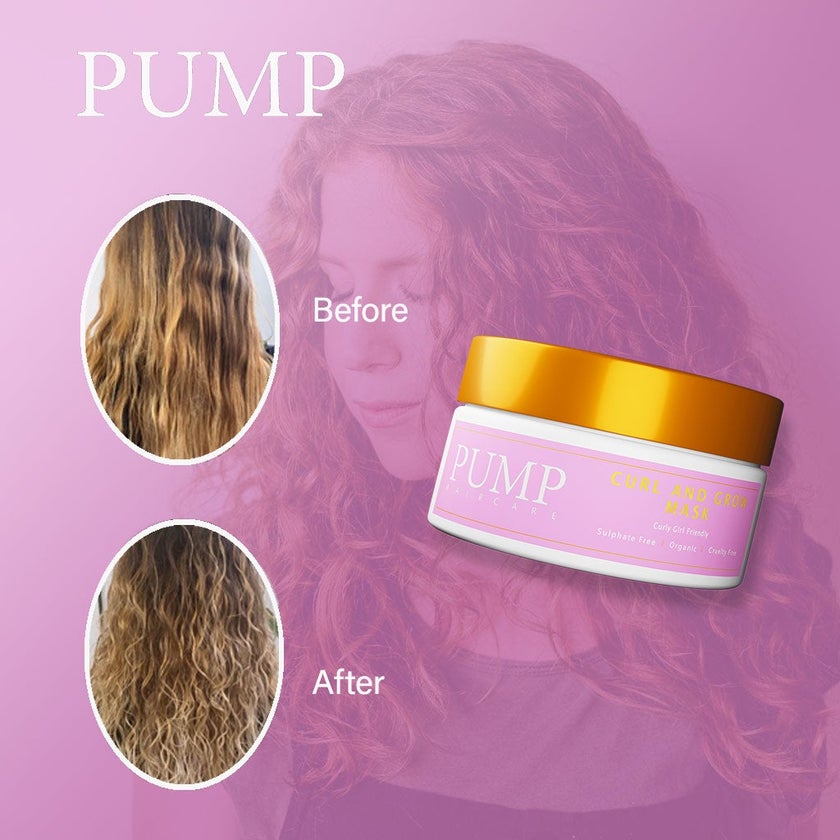Pump Curl And Grow Curly Girl Friendly Hair Mask 250ml