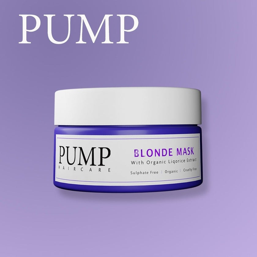 Pump Blonde Hair Mask With Organic Liquorice Extract 250ml