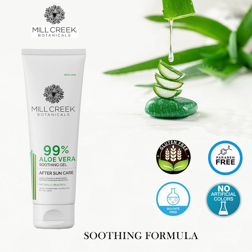 Mill Creek Botanicals 99% Aloe Vera After Sun Soothing Gel 236ml