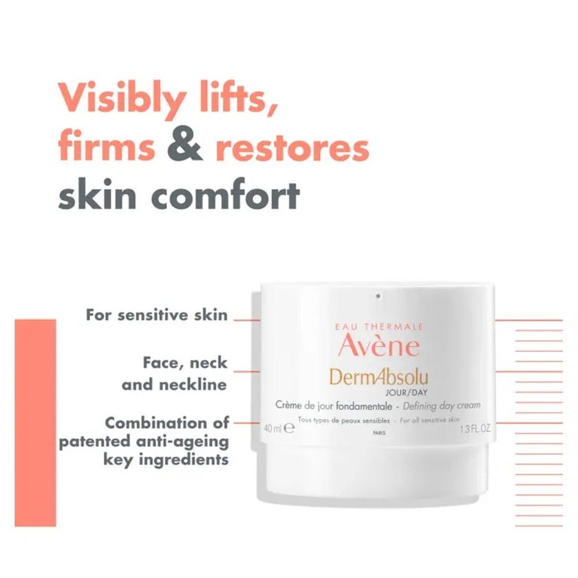 Avene DermAbsolu Defining Antiaging Day Cream For Sensitive Skin 40ml