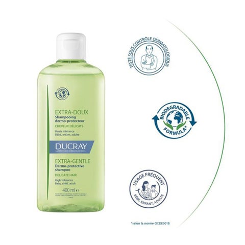 Ducray Extra Gentle Dermo-Protective Shampoo For Delicate Hair 400ml