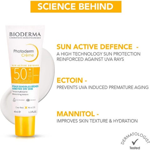 Bioderma Photoderm Sun Active Defense SPF50+ Cream 40ml