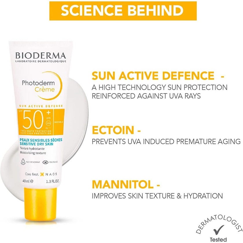 Bioderma Photoderm Sun Active Defense SPF50+ Cream 40ml