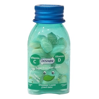 Dosfarm Sugar Free Candy With Vitamin C & Vitamin D Spearmint 22g