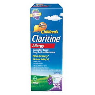 Children's Claritine 5mg/5ml Anti-allergy Syrup 120ml