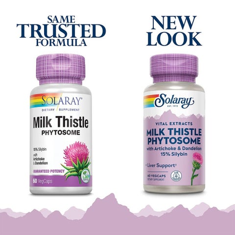 Solaray Milk Thistle Phytosome, Liver Support - 60 Capsules