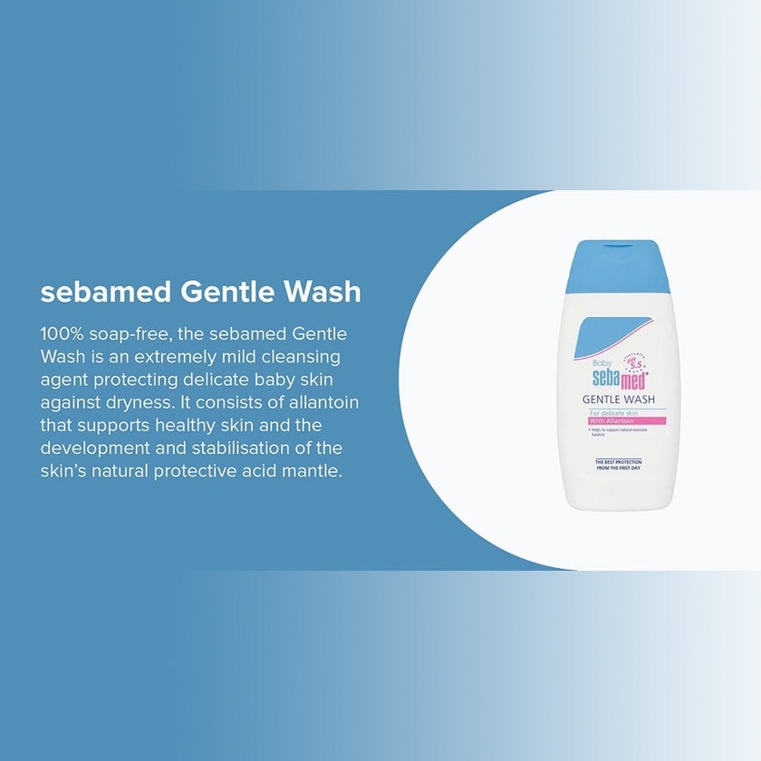 Sebamed Extra Mild Baby Shampoo For Delicate Scalp 150ml + Gentle Wash For Delicate Baby Skin 200ml Combo Pack