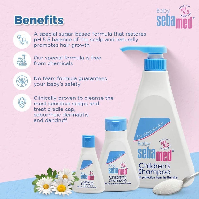 Sebamed Extra Mild Baby Shampoo For Delicate Scalp 150ml, Pack of 2's