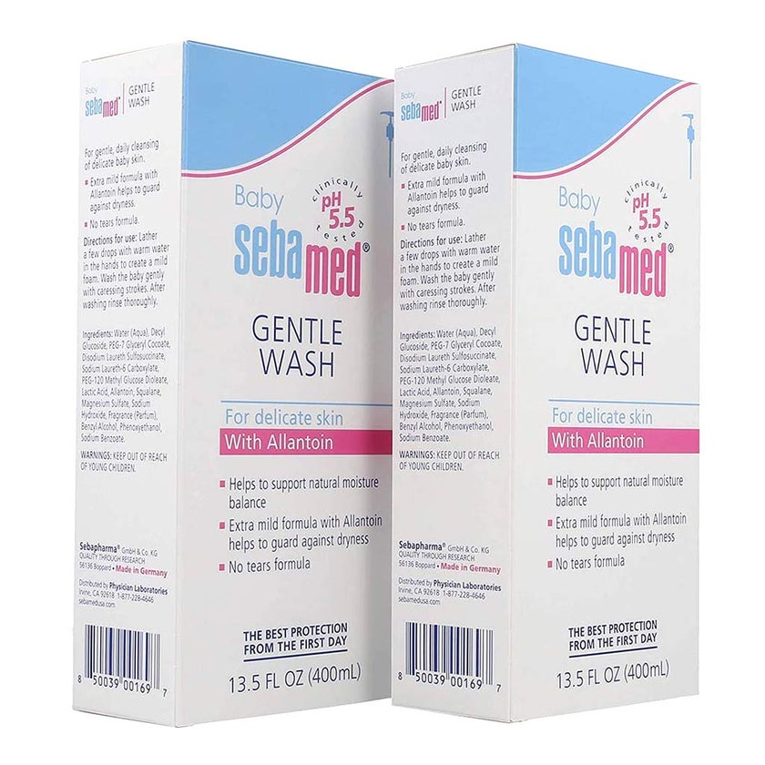 Sebamed Extra Soft Moisturizing Baby Gentle Wash For Delicate Baby Skin 400ml, Pack of 2's