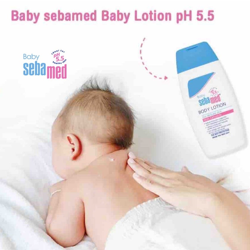 Sebamed Extra Soft Moisturizing Baby Gentle Wash For Delicate Baby Skin 200ml+ Baby Lotion 200ml Combo Pack