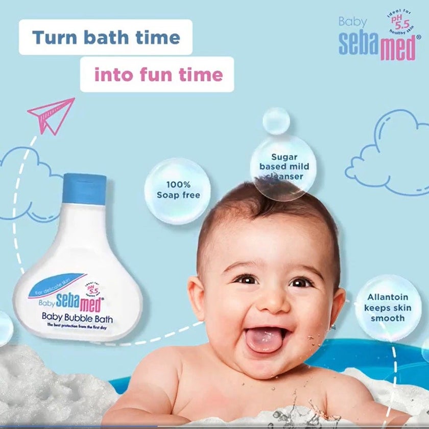 Sebamed Extra mild Baby Bubble Bath For Delicate Skin 200ml, Pack of 2's