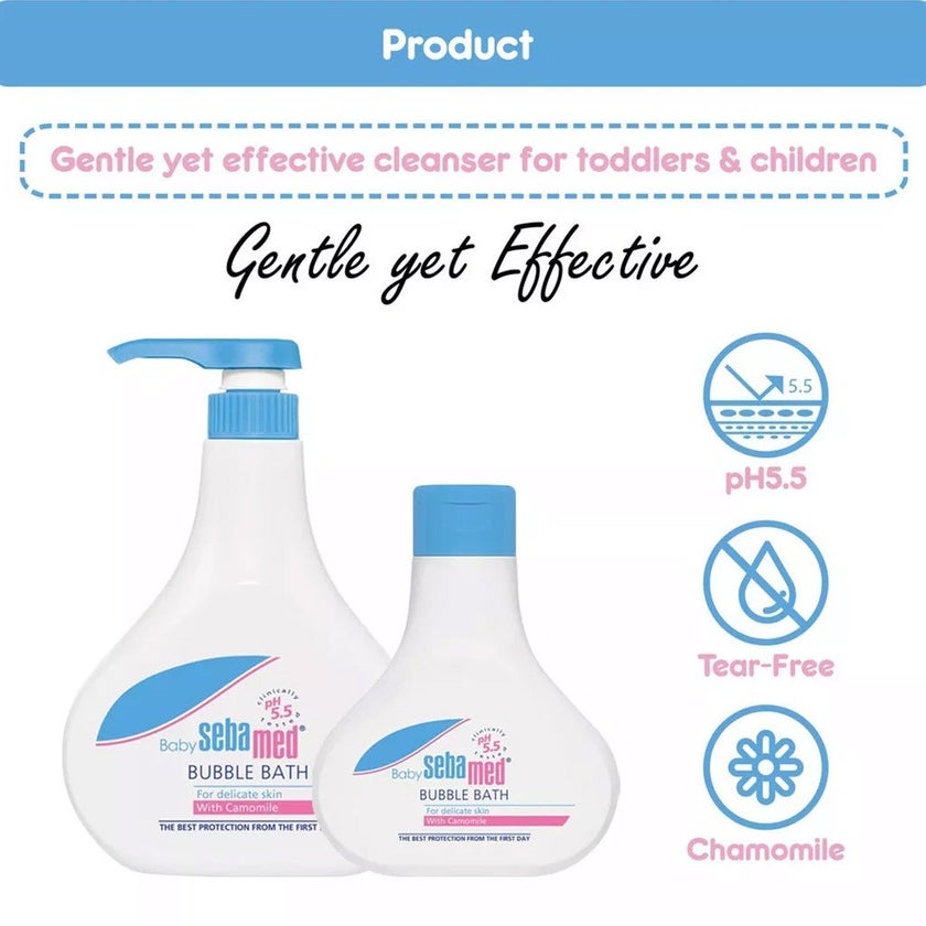 Sebamed Extra mild Baby Bubble Bath For Delicate Skin 200ml, Pack of 2's