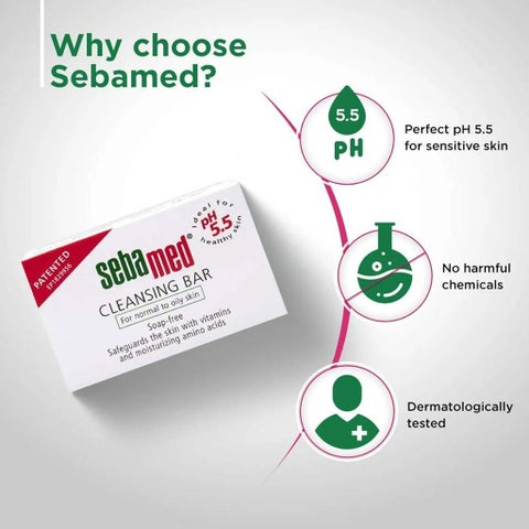 Sebamed Cleansing Bar, Sensitive to Normal Skin - 150g x 2