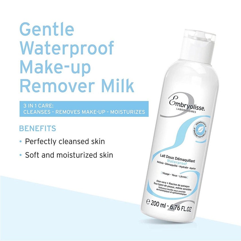 Embryolisse Gentle Waterproof Make-Up Remover Milk 200ml