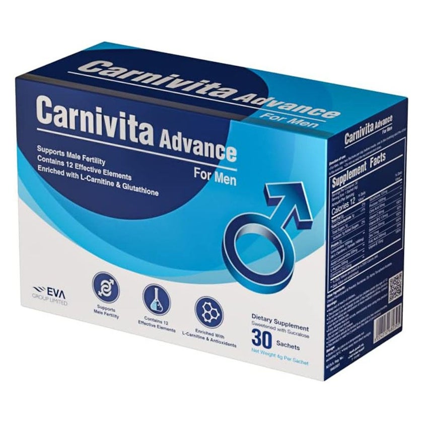 Eva Pharma Carnivita Advance Powder For Men, Pack of 30's