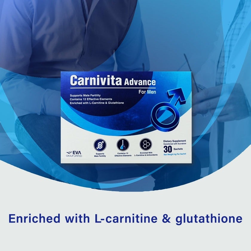 Eva Pharma Carnivita Advance Powder For Men, Pack of 30's