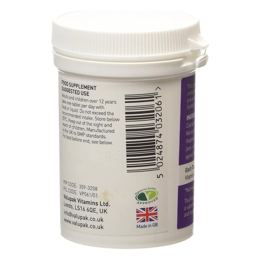 Valupak Vitamin D3 1000IU Tablet For Immunity, Pack of 60's