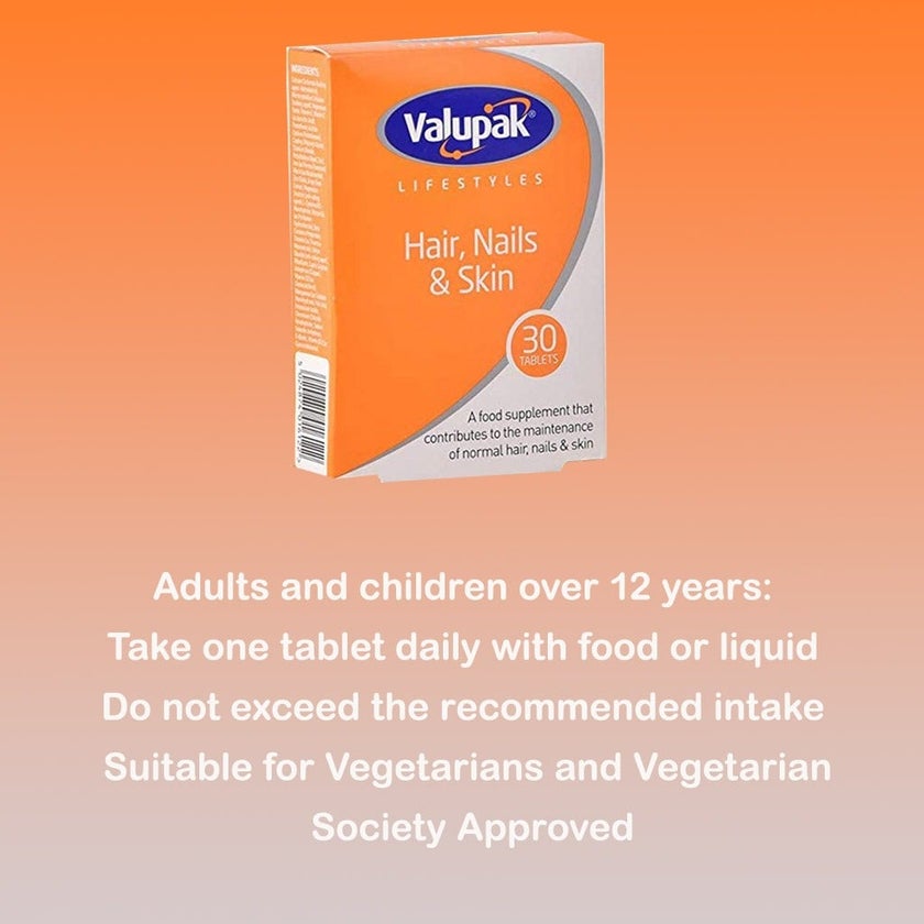 Valupak Hair, Nails And Skin Tablet, Pack of 30's