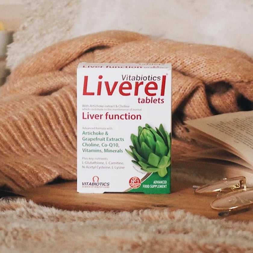 Vitabiotics Liverel Tablets With Vitamins, Minerals & Choline For Healthy Liver Function, Pack of 60's
