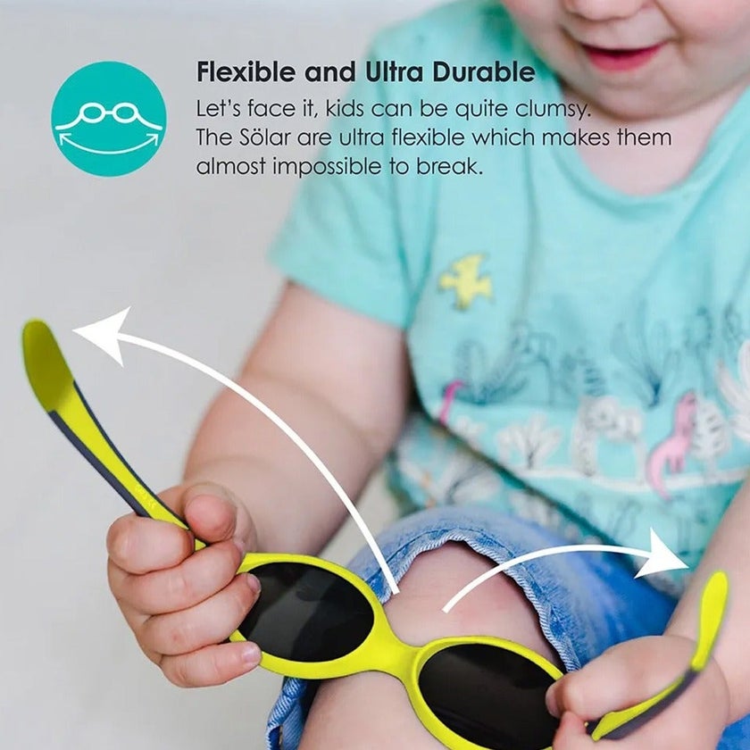 Bbluv Solar Unbreakable Sunglasses For Toddler/Kid 2-6 Years - Lime, Pack of 1's
