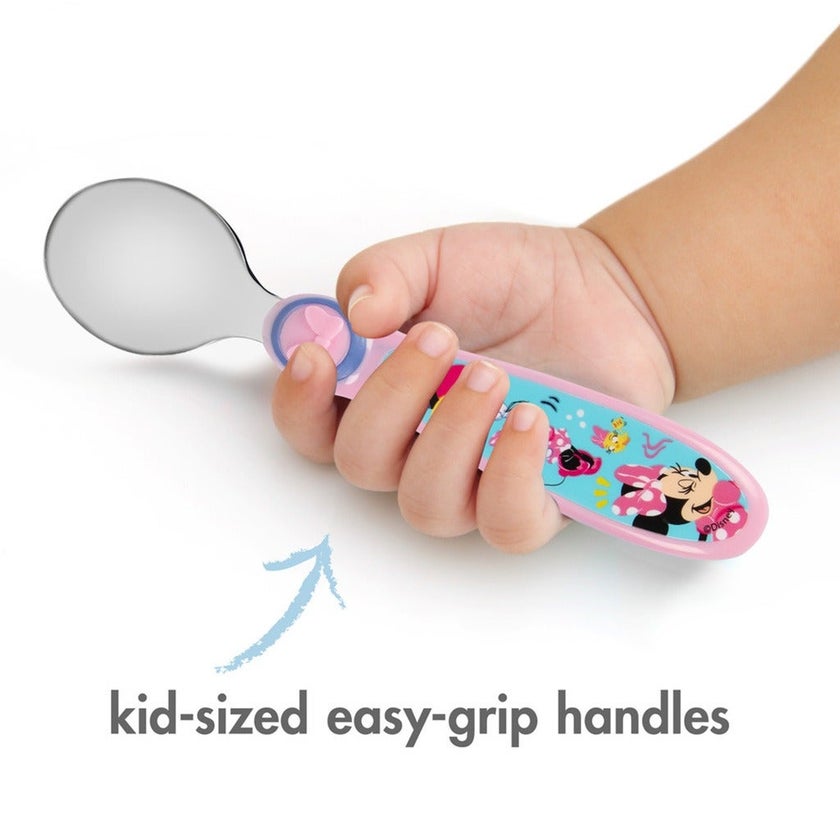 The First Years Disney Junior Minnie Sculpted Flatware Set, Pack of 3's