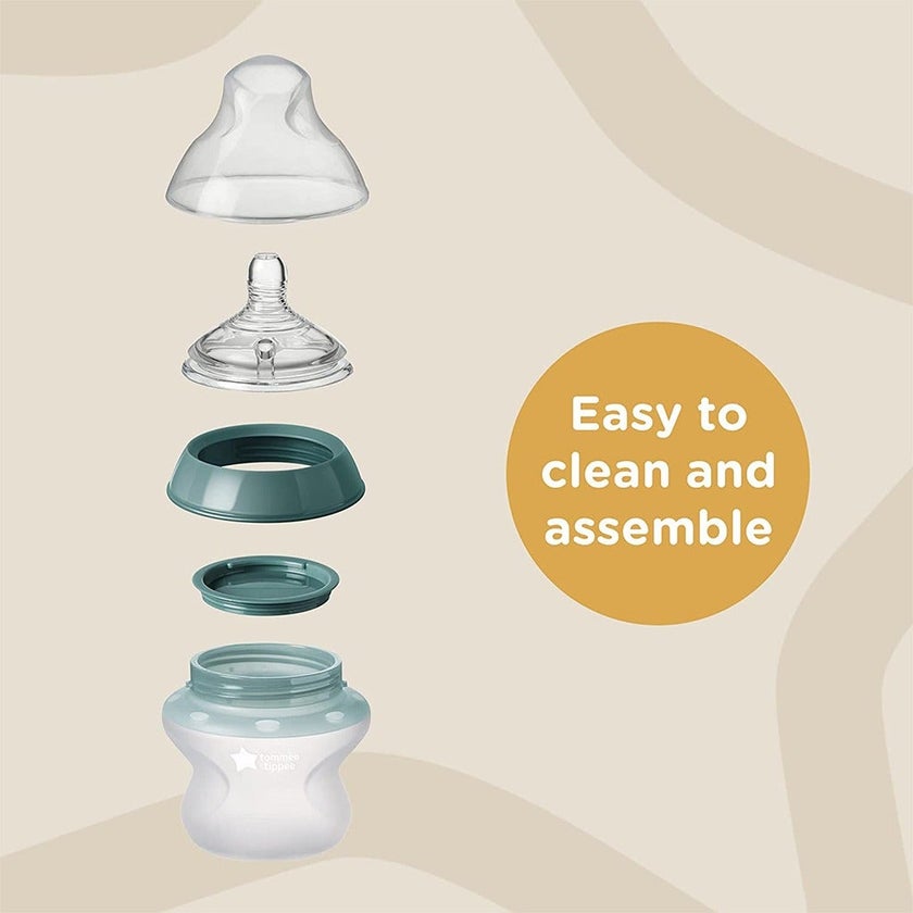 Tommee Tippee Closer To Nature Silicone Baby Bottle 150ml-Pack Of 2