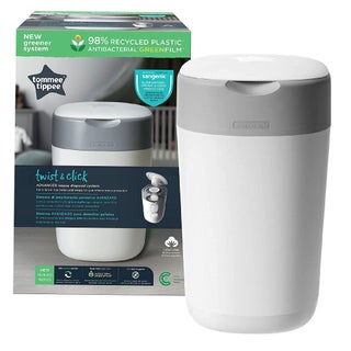 Tommee Tippee Twist And Click Advanced Nappy Disposal Bin-White