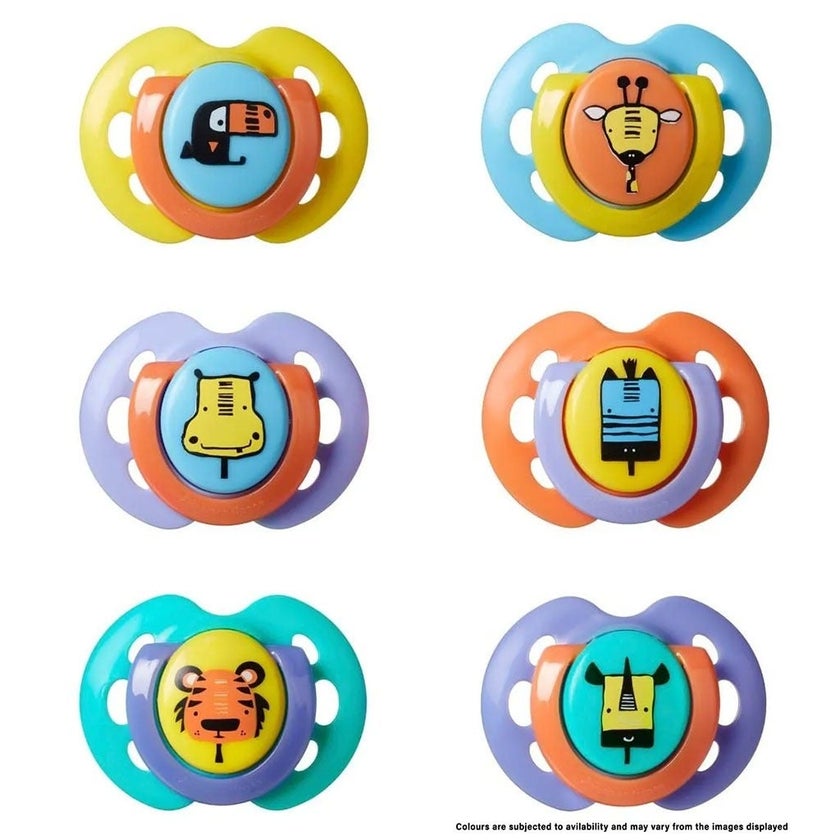 Tommee Tippee Fun Style Soother For 0-6 Months+ Babies, Pack of 2's