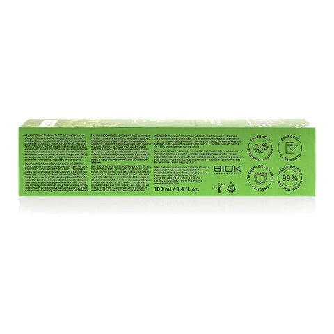 Ecodenta Exceptional Whitening Fluoride Toothpaste With Bergamot And Lemon Essential Oil 100ml