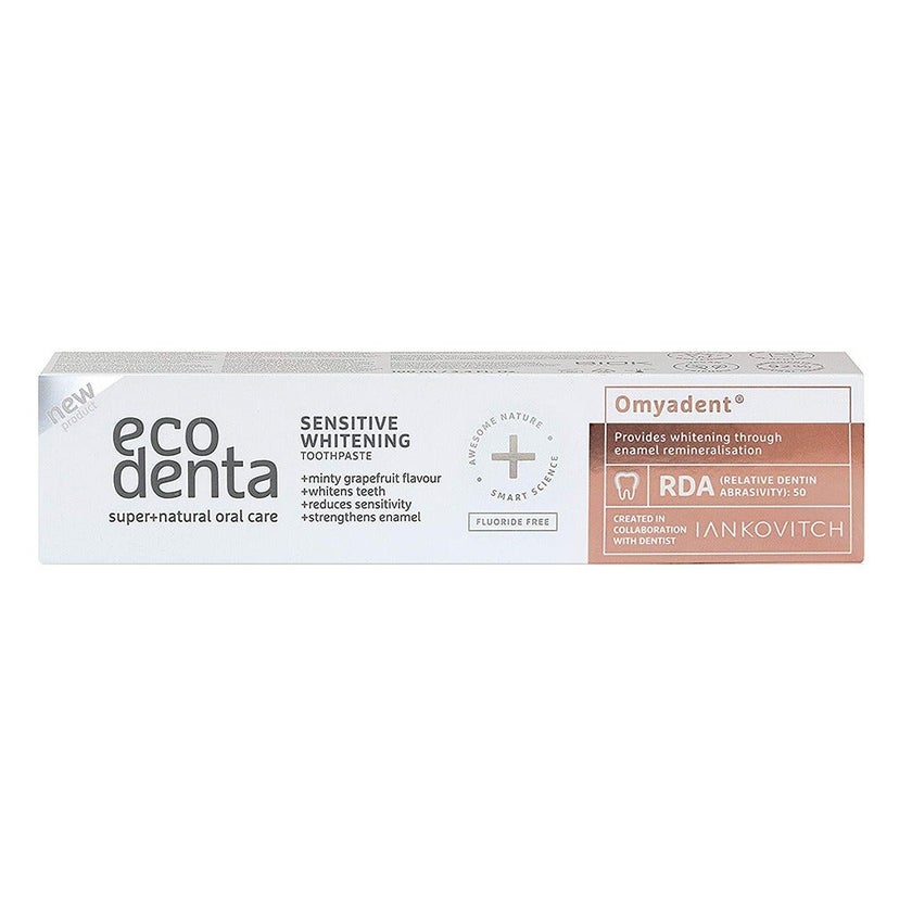 Ecodenta Sensitive Fluoride Free Whitening Toothpaste With Omyadent 100ml