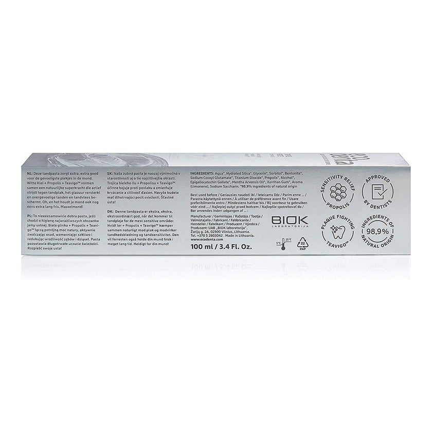 Ecodenta Triple Force Fluoride Free Toothpaste With White Clay And Propolis 100ml