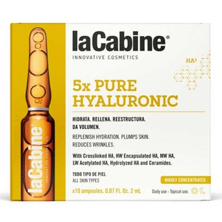 LaCabine 5X Pure Hyaluronic Facial Ampoule 2ml, Pack of 10's