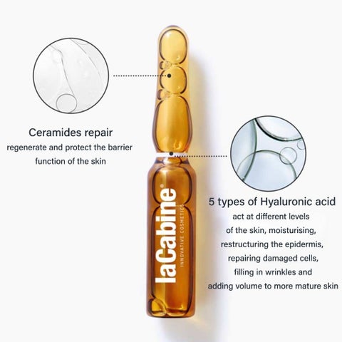 LaCabine 5X Pure Hyaluronic Facial Ampoule 2ml, Pack of 10's