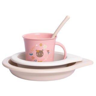 Suavinex Into the Forest Toddler Feeding 4 Piece Set For Baby Girls