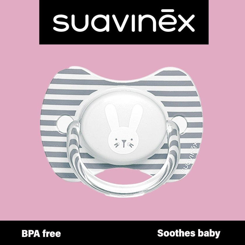 Suavinex Premium Physiological Soother Grey Rabbit 6-18 Month