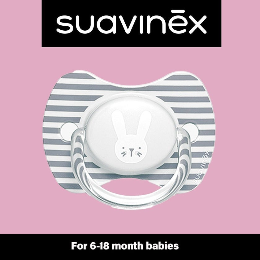 Suavinex Premium Physiological Soother Grey Rabbit 6-18 Month