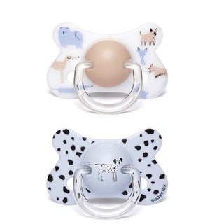 Suavinex Physiological Fusion Soother For 18+ Months Baby - Dogs, Assorted Pack of 2's