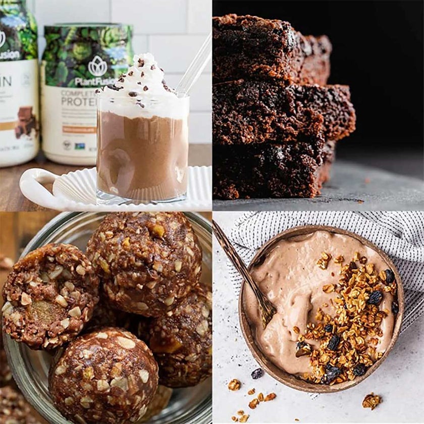 PlantFusion Complete Plant Protein Powder Rich Chocolate 1Lbs