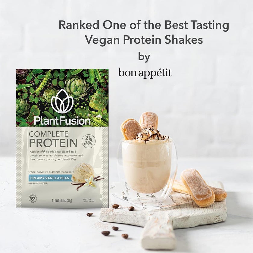 PlantFusion Complete Plant Protein Powder Creamy Vanilla Bean 30g, Pack of 12's