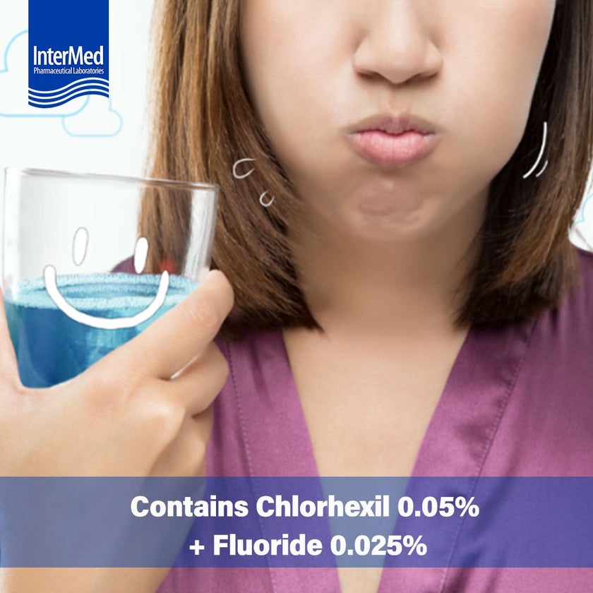 InterMed Chlorhexil-F Alcohol Free Fluoride Mouthwash Solution 250ml