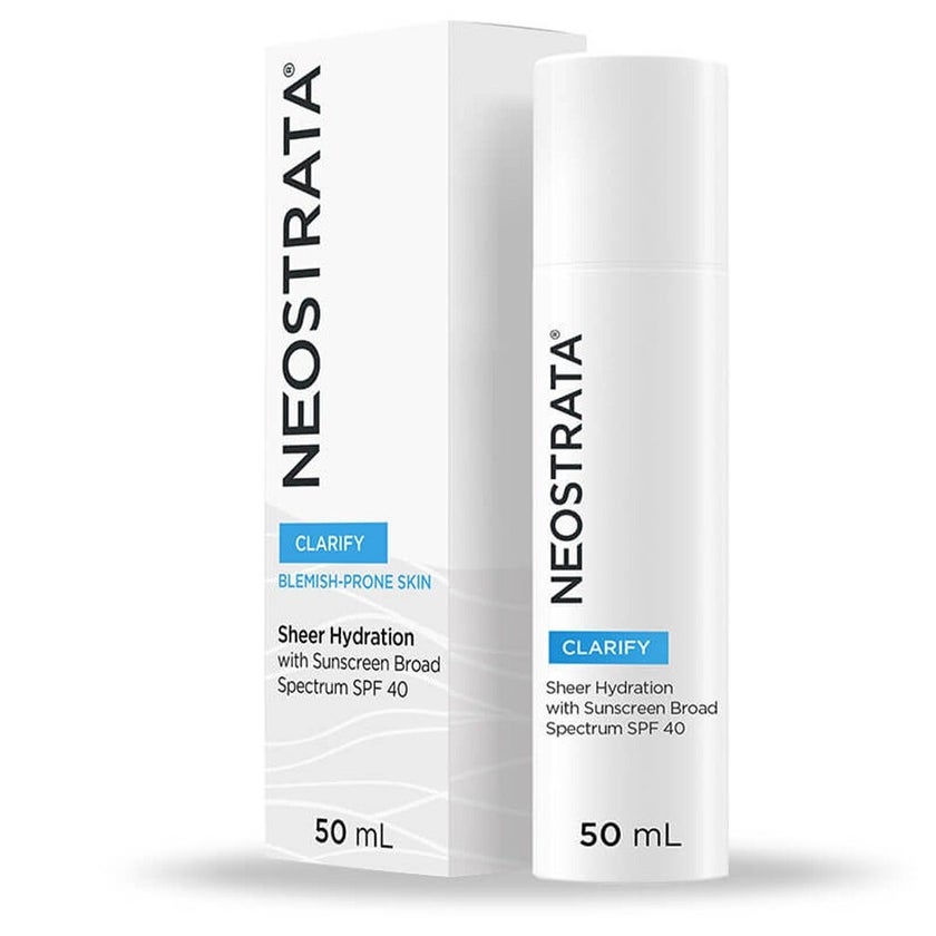 Neostrata Clarify Sheer Hydration Daily Moisturizing Cream With Broad Spectrum Sunscreen SPF 40, 50ml