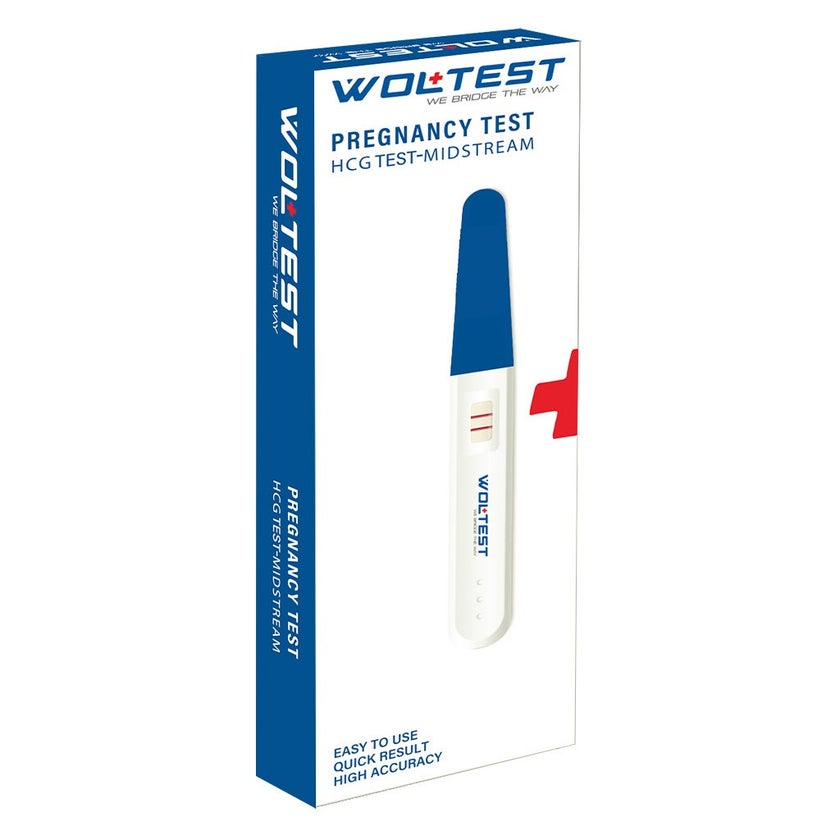Quicktest Midstream Woltest Rapid HCG Midstream Pregnancy Test Kit - myAster