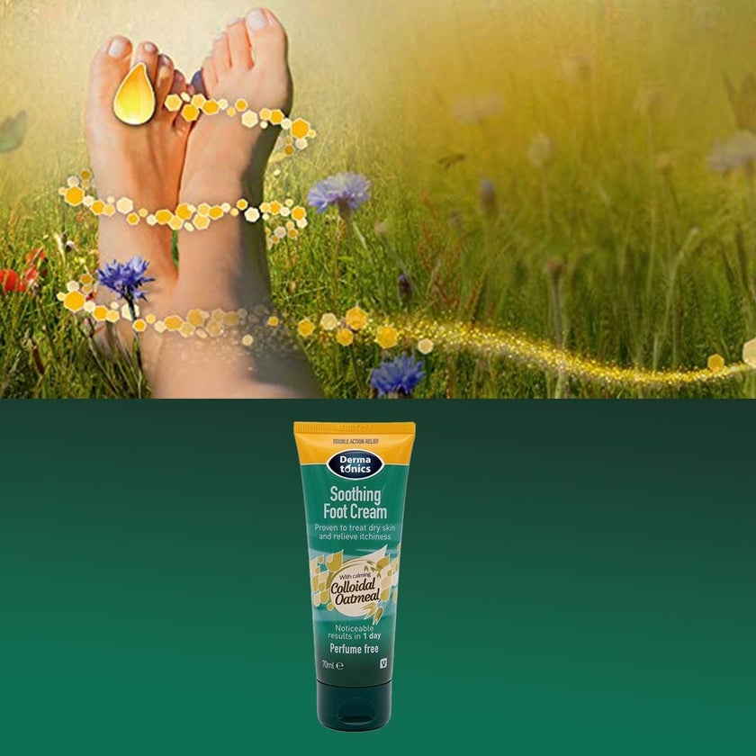 Dermatonics Soothing Foot Cream With Calming Colloidal Oatmeal 70ml