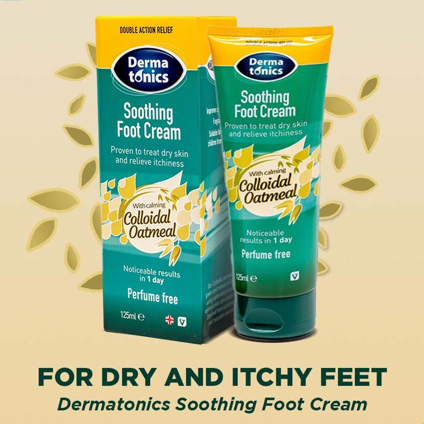 Dermatonics Soothing Foot Cream With Calming Colloidal Oatmeal 125ml