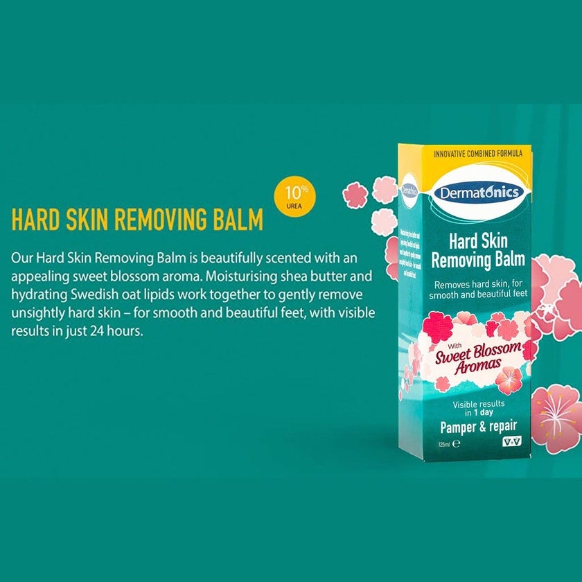 Dermatonics Hard Skin Removing Balm With Sweet Blossom Aromas 125ml