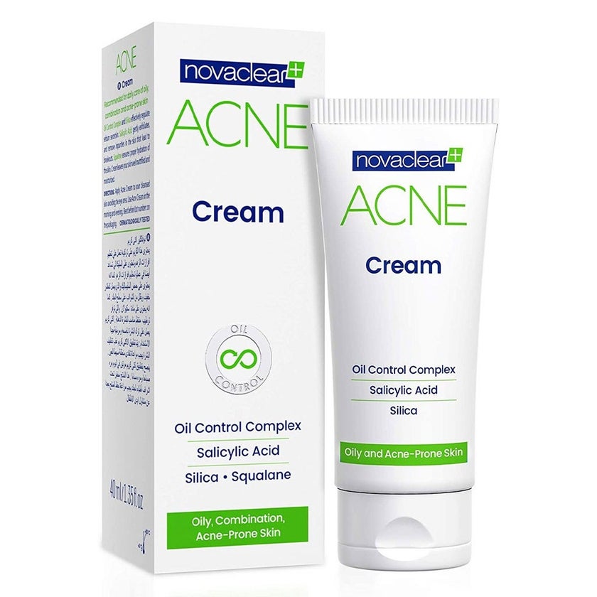 Novaclear Acne Cream With Salicylic Acid For Oily And Acne Prone Skin 40ml