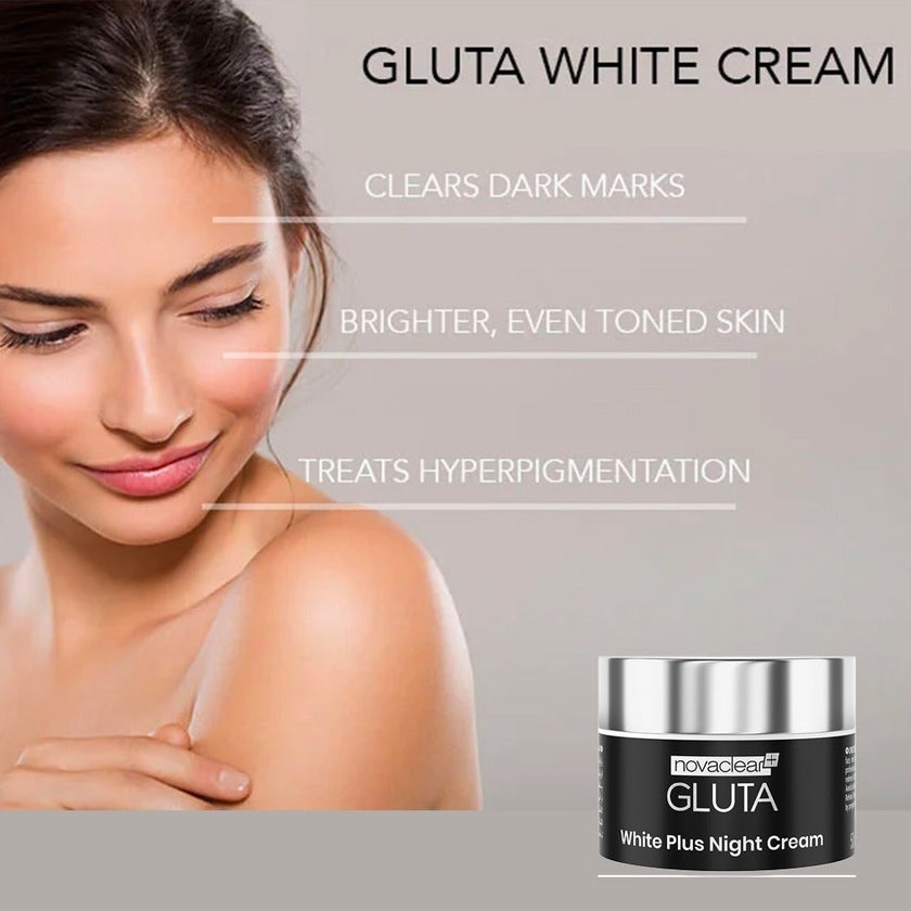 Novaclear Gluta White Plus Facial Night Cream For pigmentation and dark spots 50ml