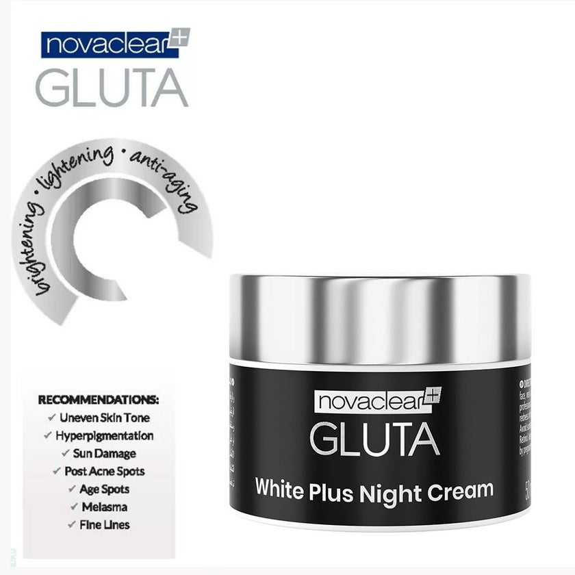 Novaclear Gluta White Plus Facial Night Cream For pigmentation and dark spots 50ml