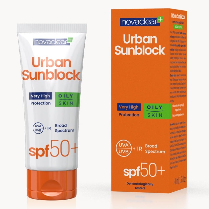 Novaclear Urban Sunblock SPF 50+ Cream For Oily Skin 40ml