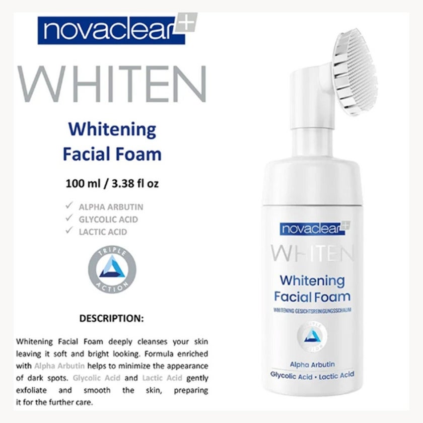 Novaclear Whitening Cleansing Facial Foam 100ml